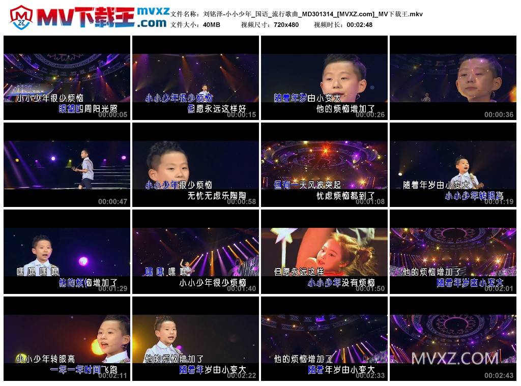 刘铭泽-小小少年_国语_流行歌曲_MD301314